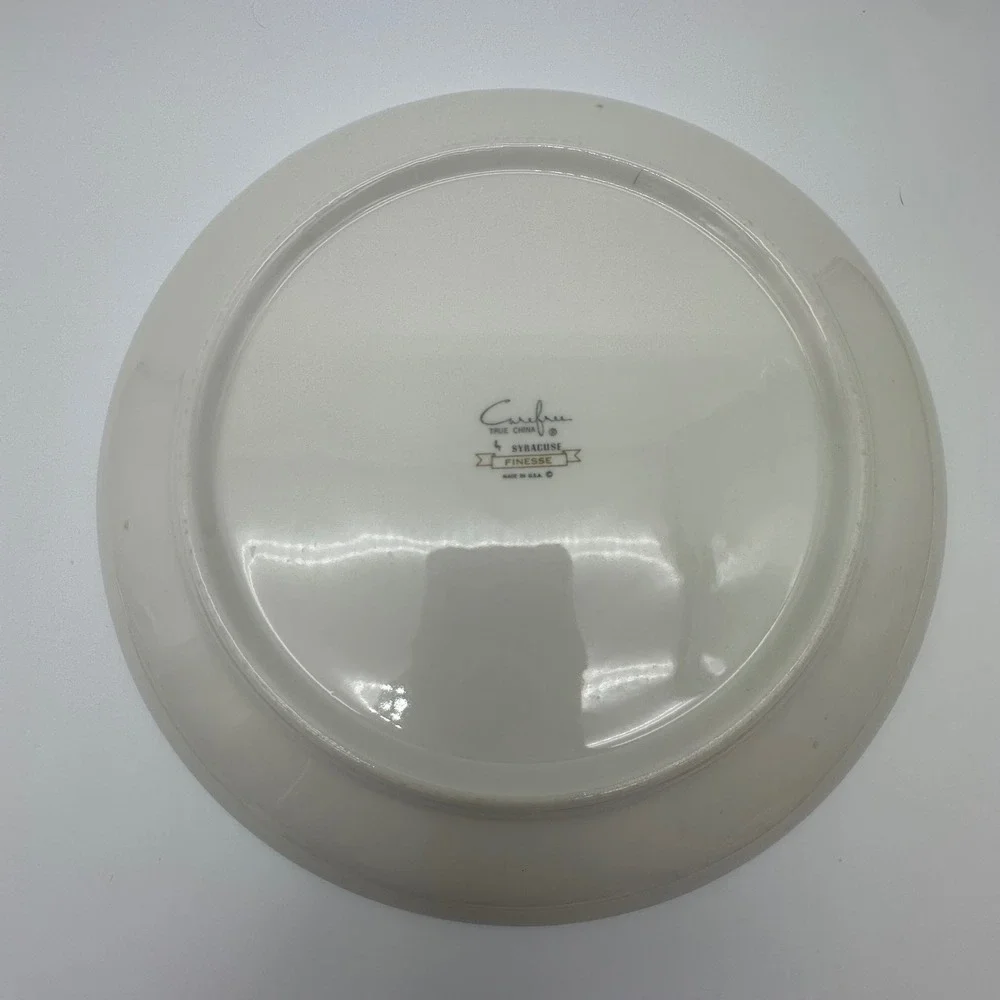 3 Syracuse Carefree True China Finesse Dinner Plates 10 Inch MCM Botanical USA